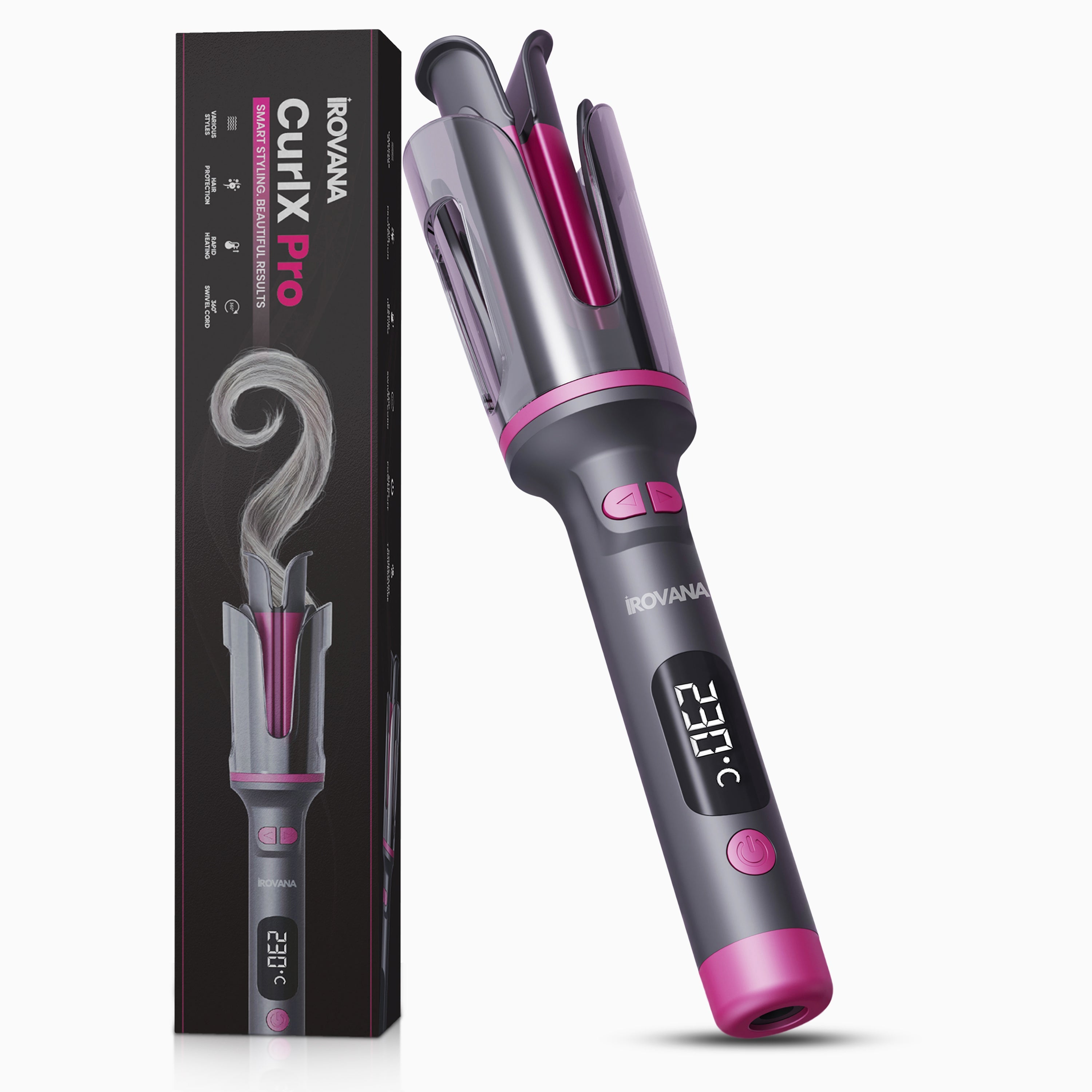 IROVANA™ CurlX Pro - Quick, Smooth and Consistent Curls Without Tangles