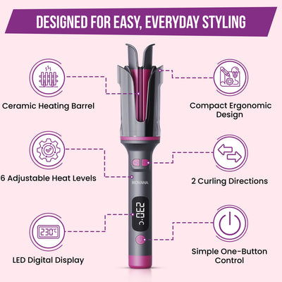 IROVANA™ CurlX Pro - Quick, Smooth and Consistent Curls Without Tangles